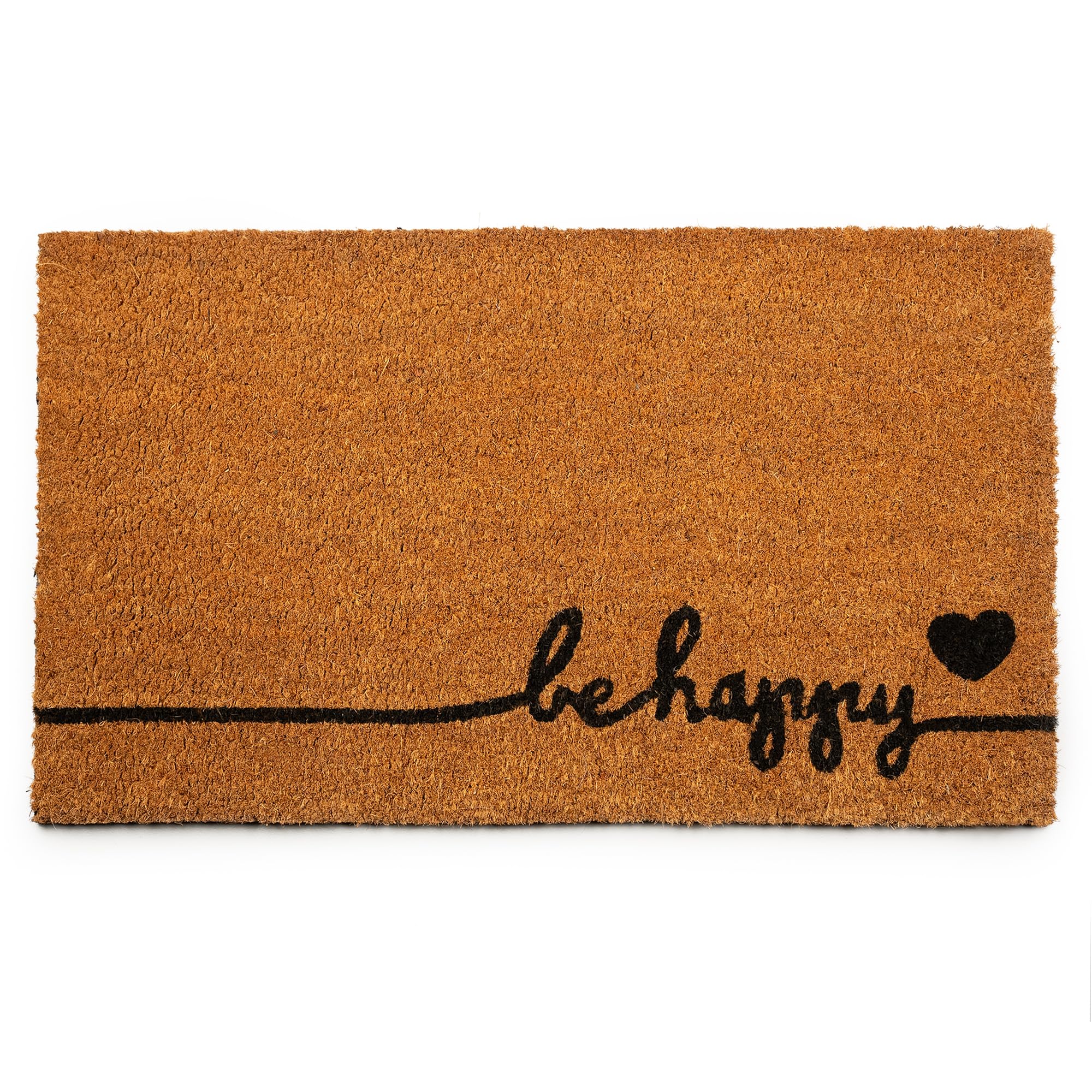 PLUS Haven Pure Coco Coir Doormat with heavy backing at the door for durable entryway use.