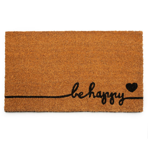 PLUS Haven Pure Coco Coir Doormat with heavy backing at the door for durable entryway use.