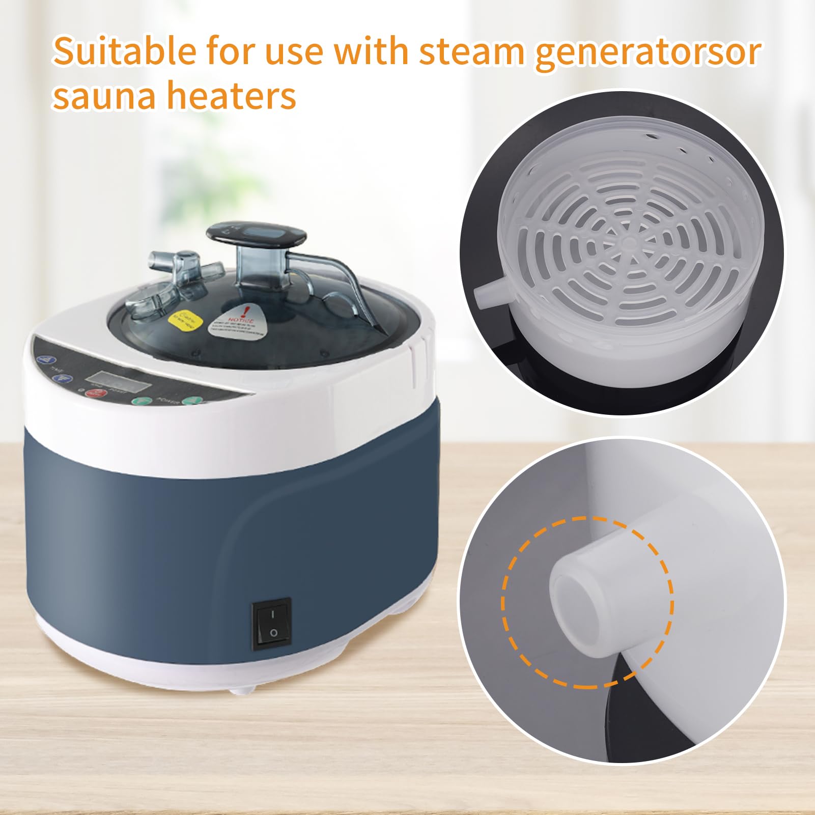 Plus tard aromatherapy sauna box enables easy diffusion of essential oils for relaxation.