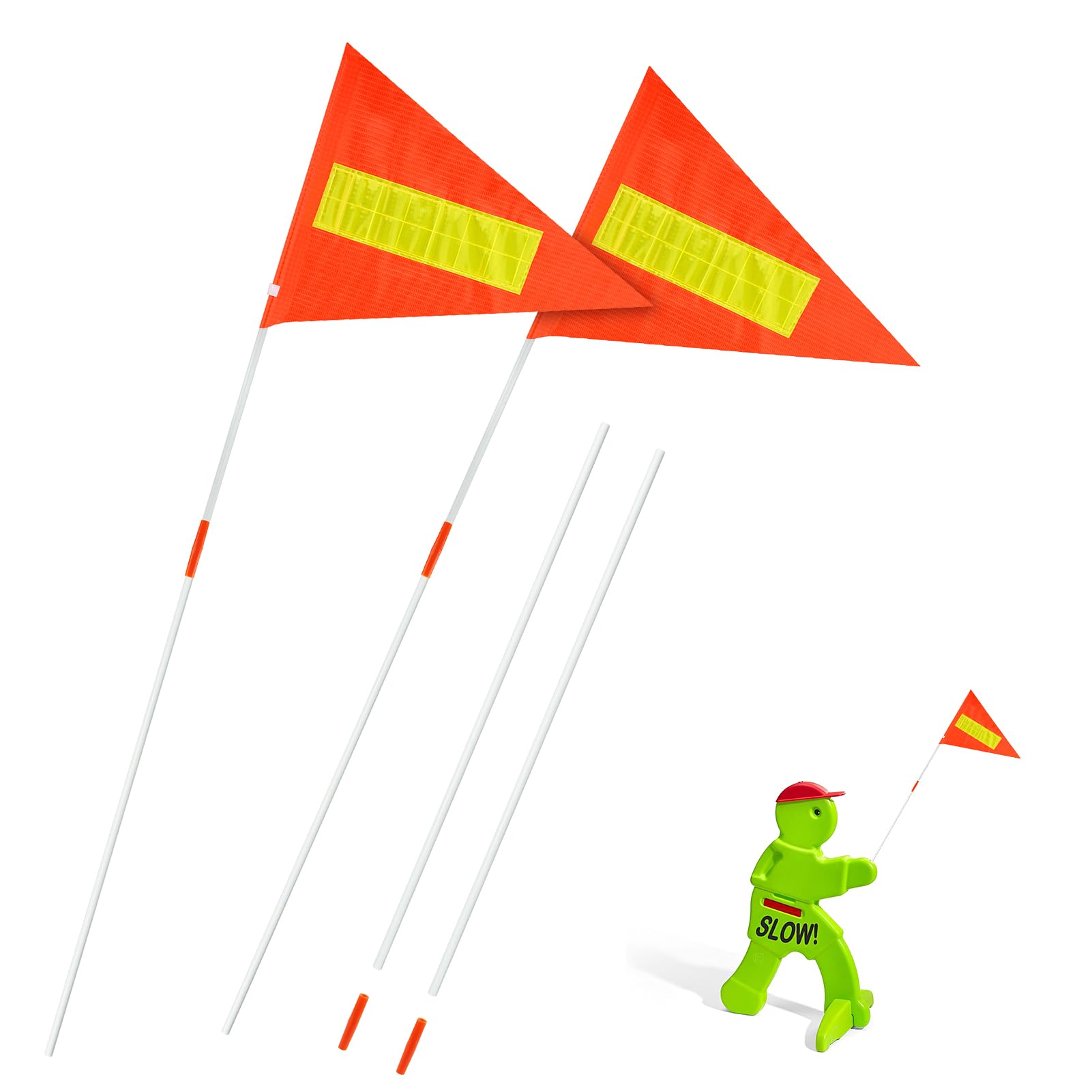 Plus tard replacement safety flag for Step2 compatibility with enhanced visibility.