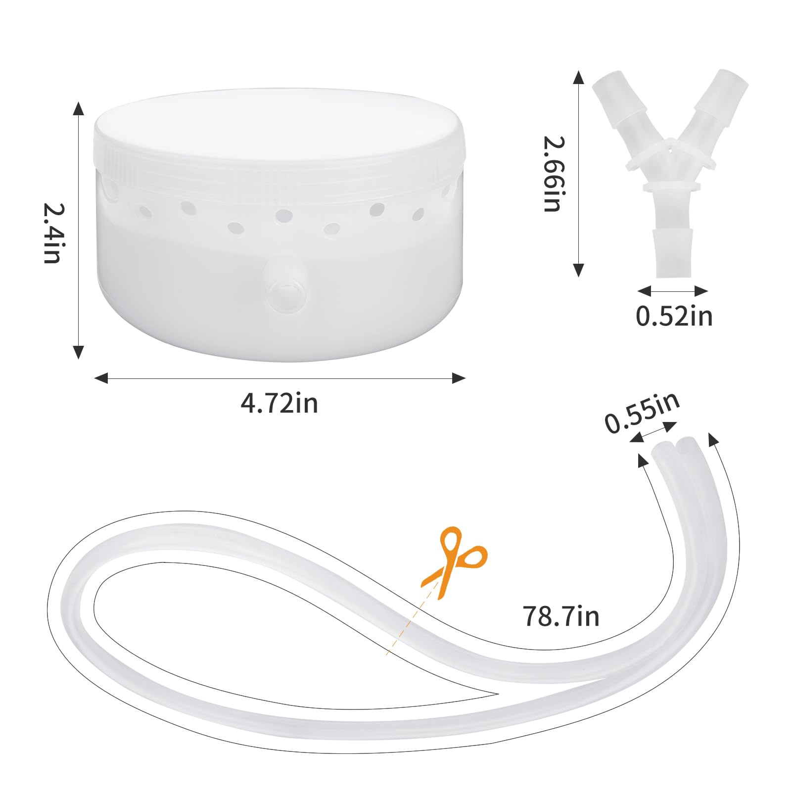 Plus tard sauna fumigation case with 360° exhaust port enables thorough aroma diffusion.