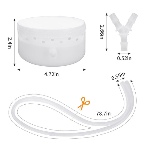 Plus tard sauna fumigation case with 360° exhaust port enables thorough aroma diffusion.