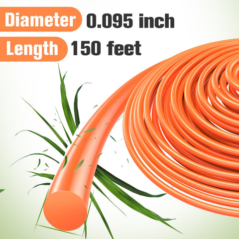 Plusinto 150ft weed eater string ideal for quick mowing and less refills.