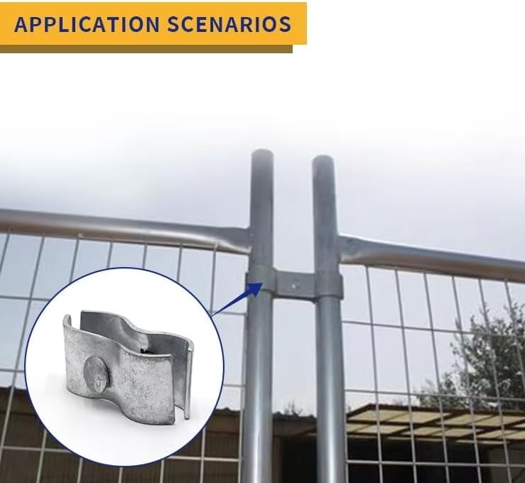 Plutreas fence panel clamp on post enables quick bracket setup.