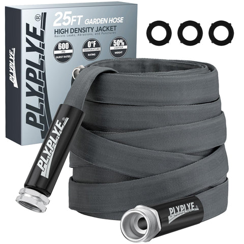 PLYPLYE garden hose 25ft lightweight, easy to carry and store.