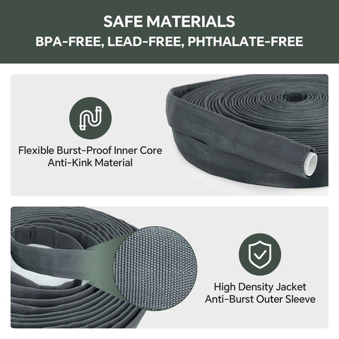 PLYPLYE kink-free design hose delivers uninterrupted watering.