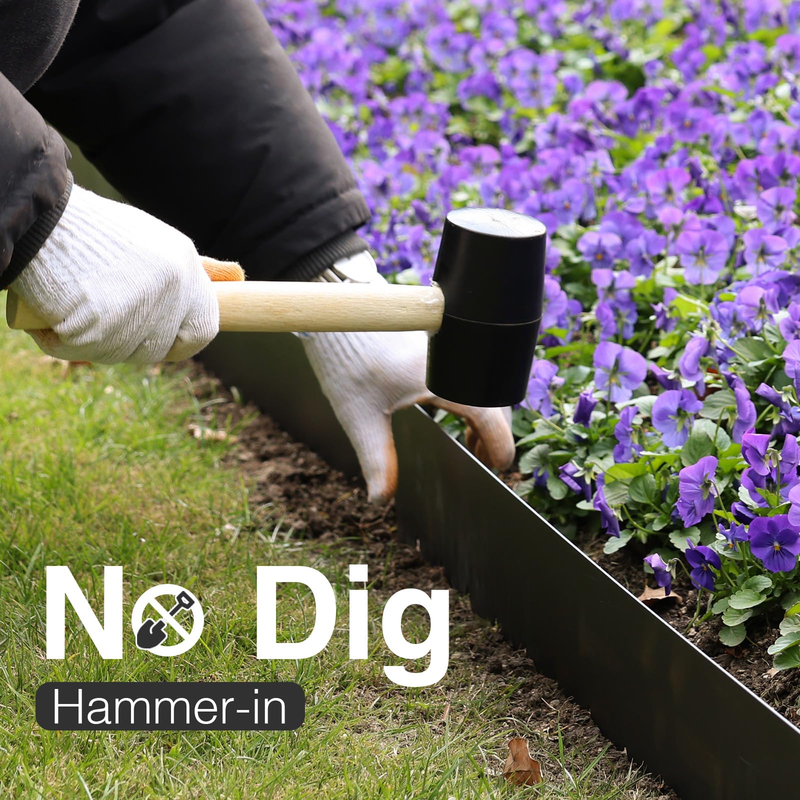Pmango black powder-coated finish resists weather and wear.