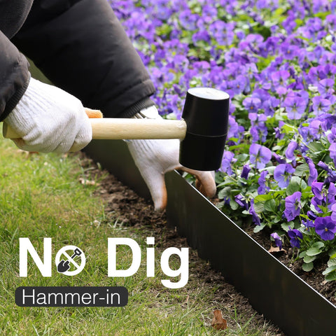 Pmango black powder-coated finish resists weather and wear.