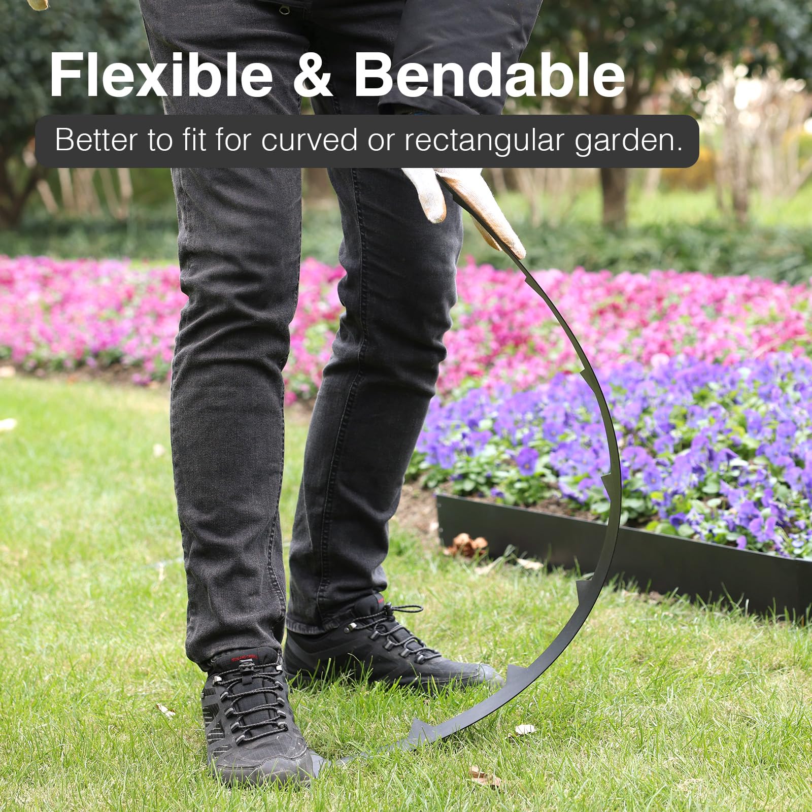 Pmango 40-inch edging strip ready for fast, no-dig installations.