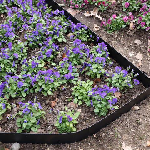 Pmango no-dig design slices into soil for stable borders.