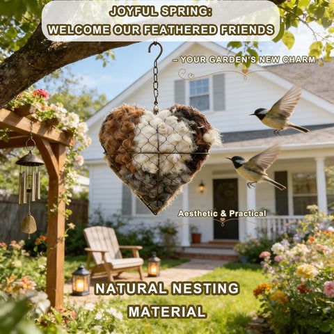 PMDYBY hummingbird habitat nest side view demonstrates a cozy, safe nesting spot