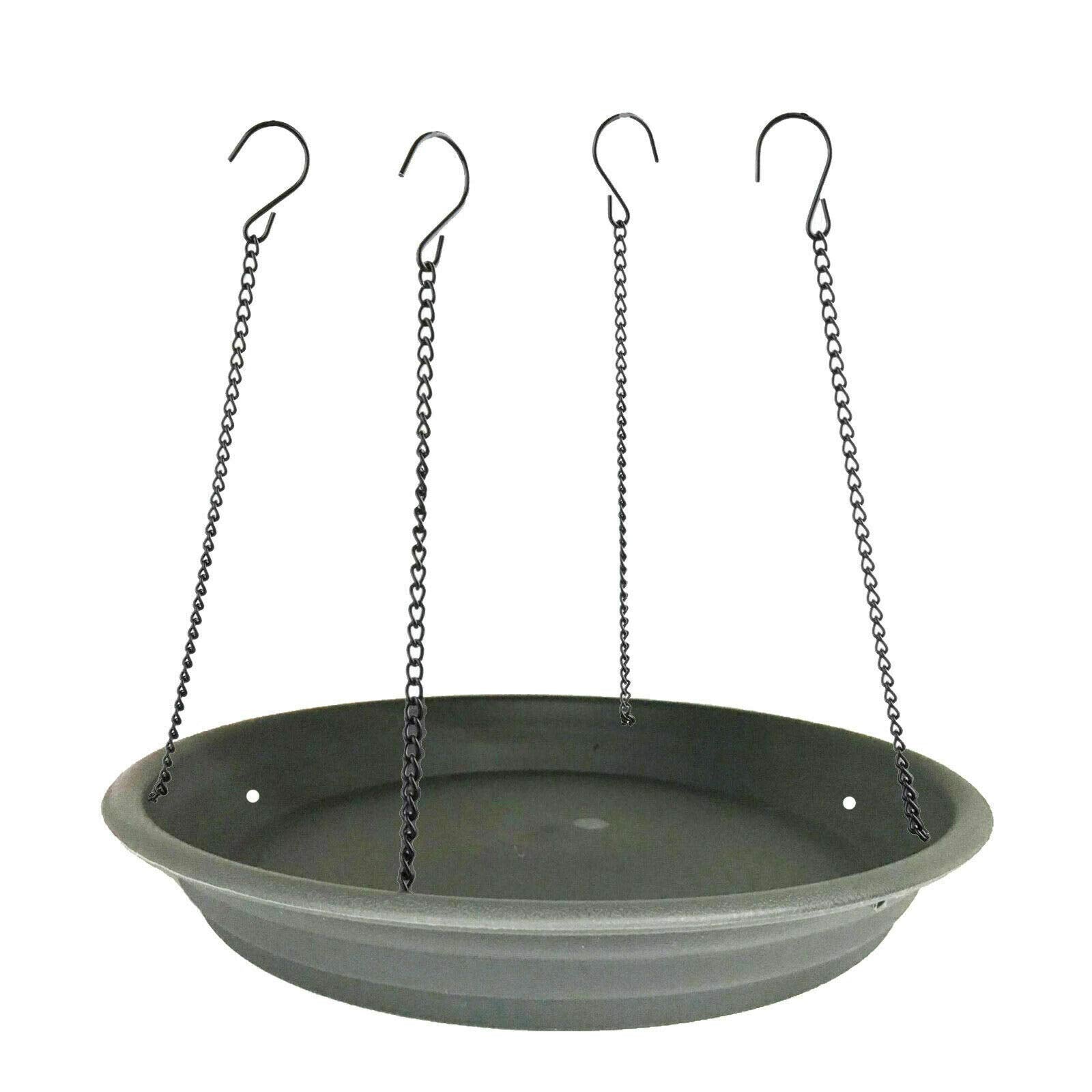 Pmsanzay bird seed catcher tray under a feeder reduces waste.