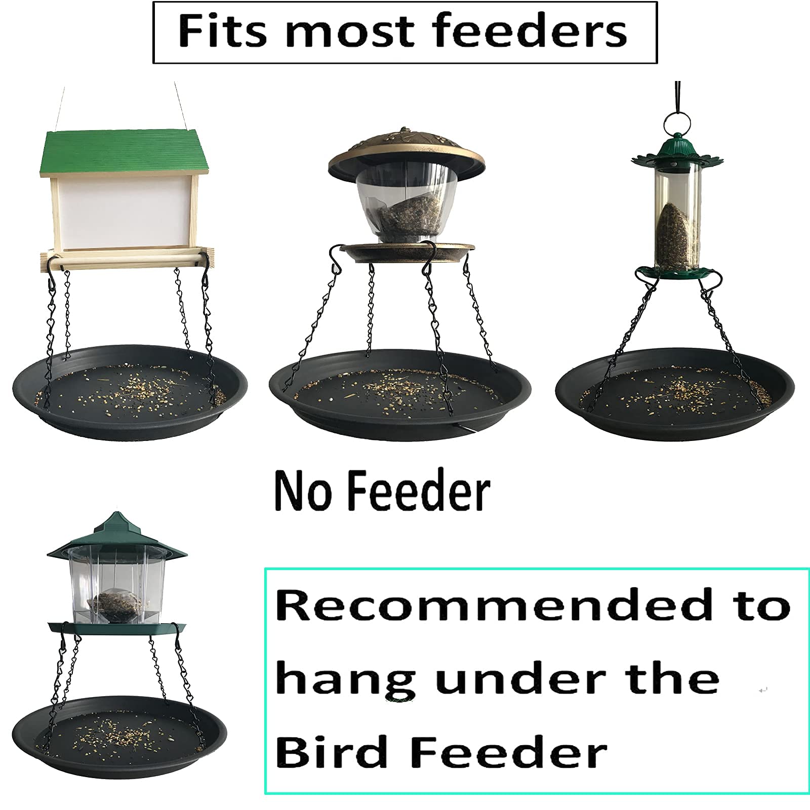 Pmsanzay platform feeder open view shows seed levels at a glance.
