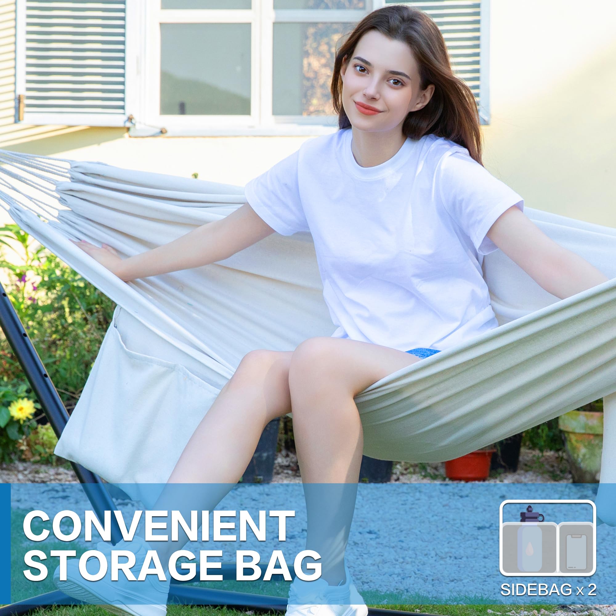 Carrying bag included for easy portability to camp or beach.