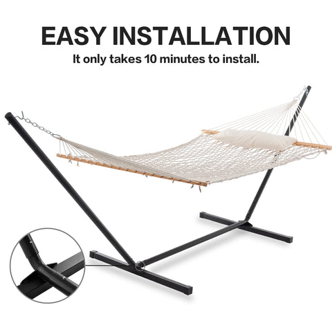 PNAEUT outdoor hammock setup on porch or poolside invites calm afternoons.