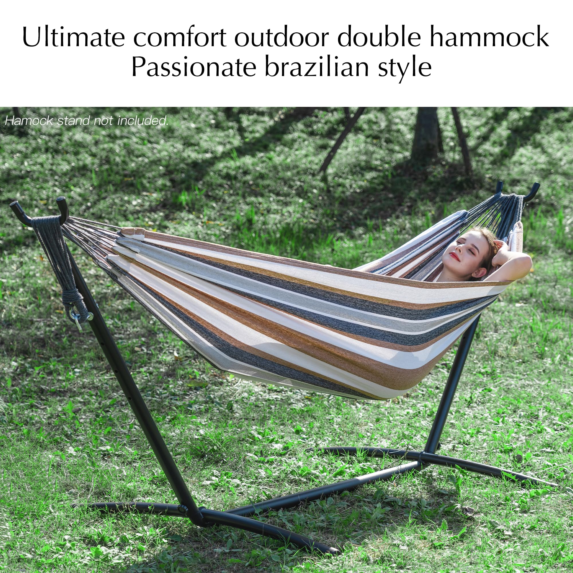 PNAEUT polycotton weave hammock closeup — strong fabric for lasting comfort.