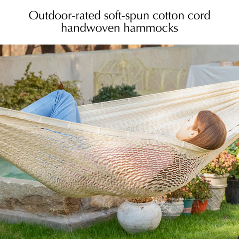 PNAEUT hammock soft nylon weave creates breathable, cooling comfort on warm days.