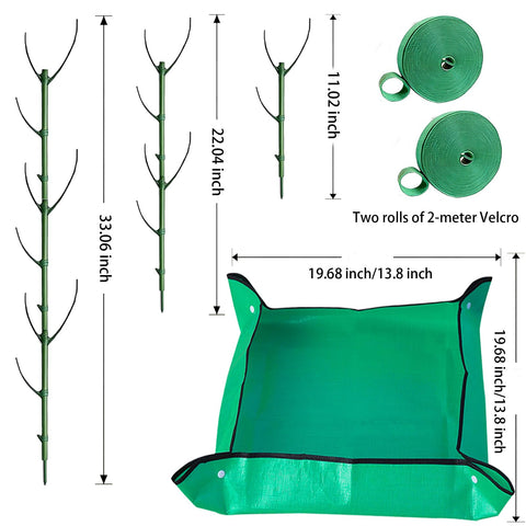 PNEIOLV weather-durable green stakes for indoor and outdoor climbers.