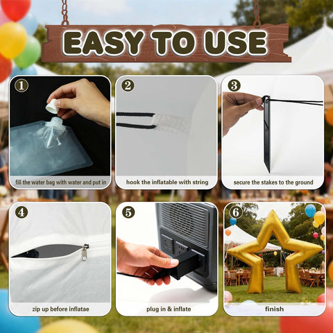 Pnluoce easy-to-assemble inflatable arch simplifies party decoration.