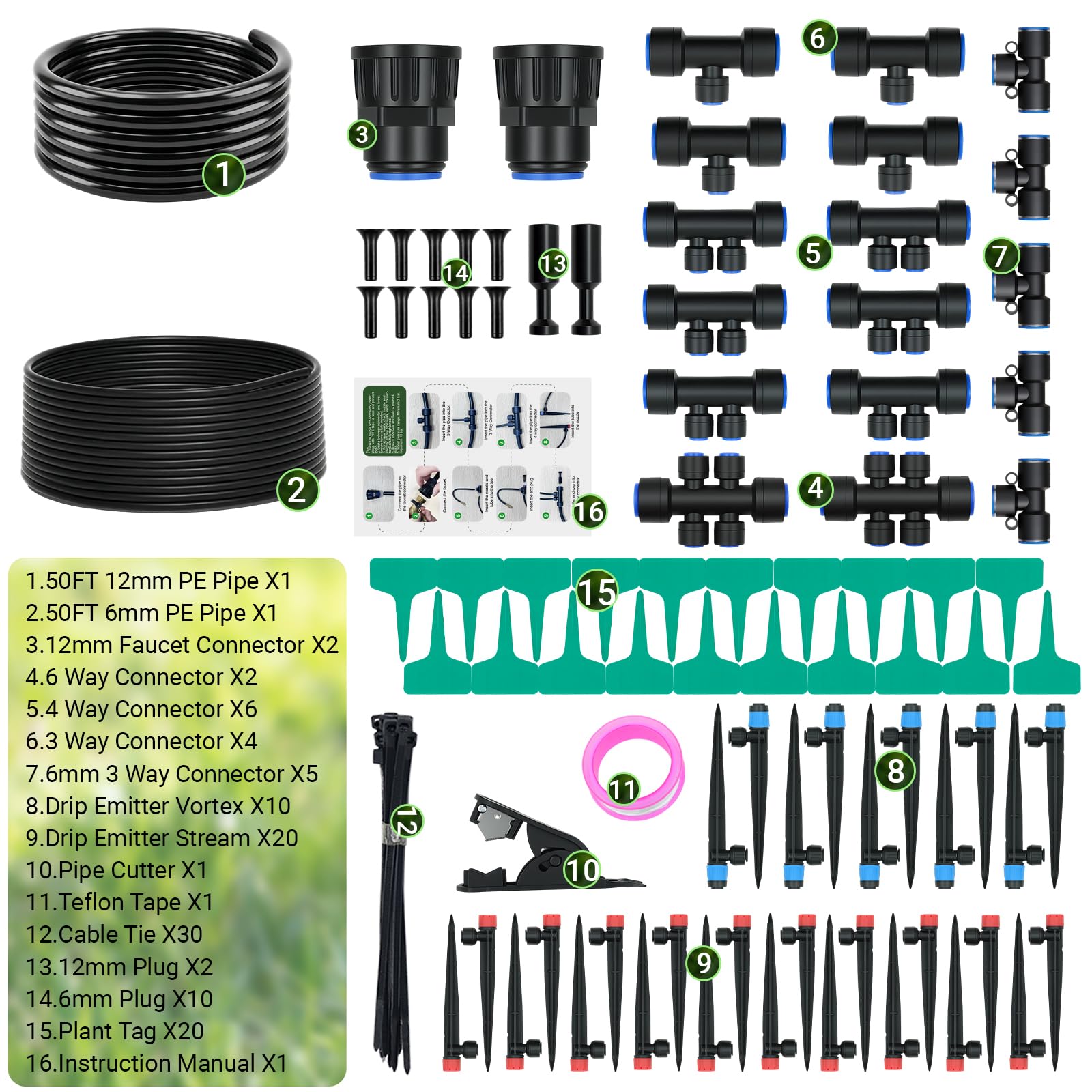 PNNEQ kit includes all accessories and clear instructions for easy setup.