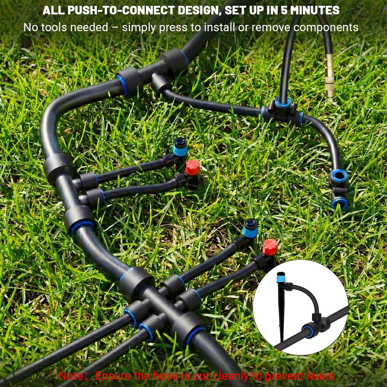 PNNEQ greenhouse humidification use with automatic drip system.