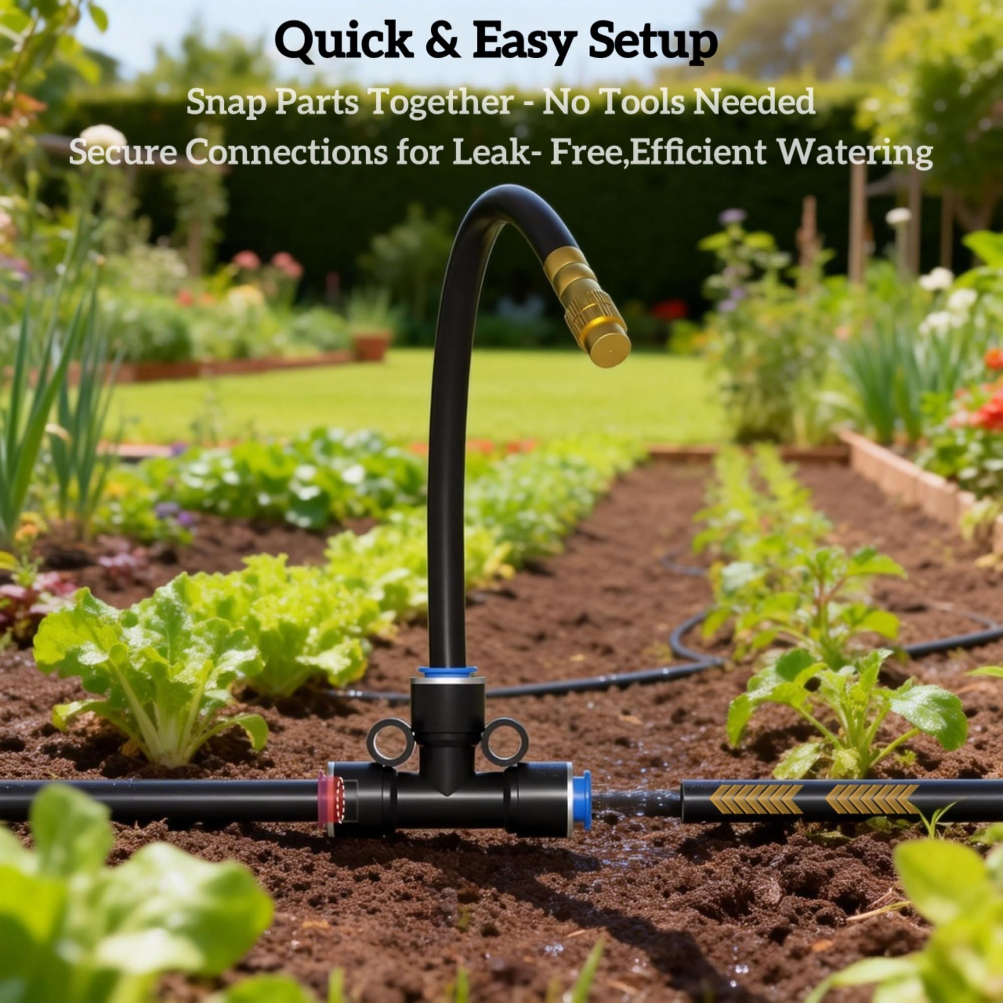 PNNEQ quick connect fittings enabling fast leak proof setup.