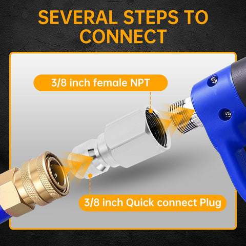 PNXKTXO two-pack quick-connect fittings simplify replacements and upgrades.