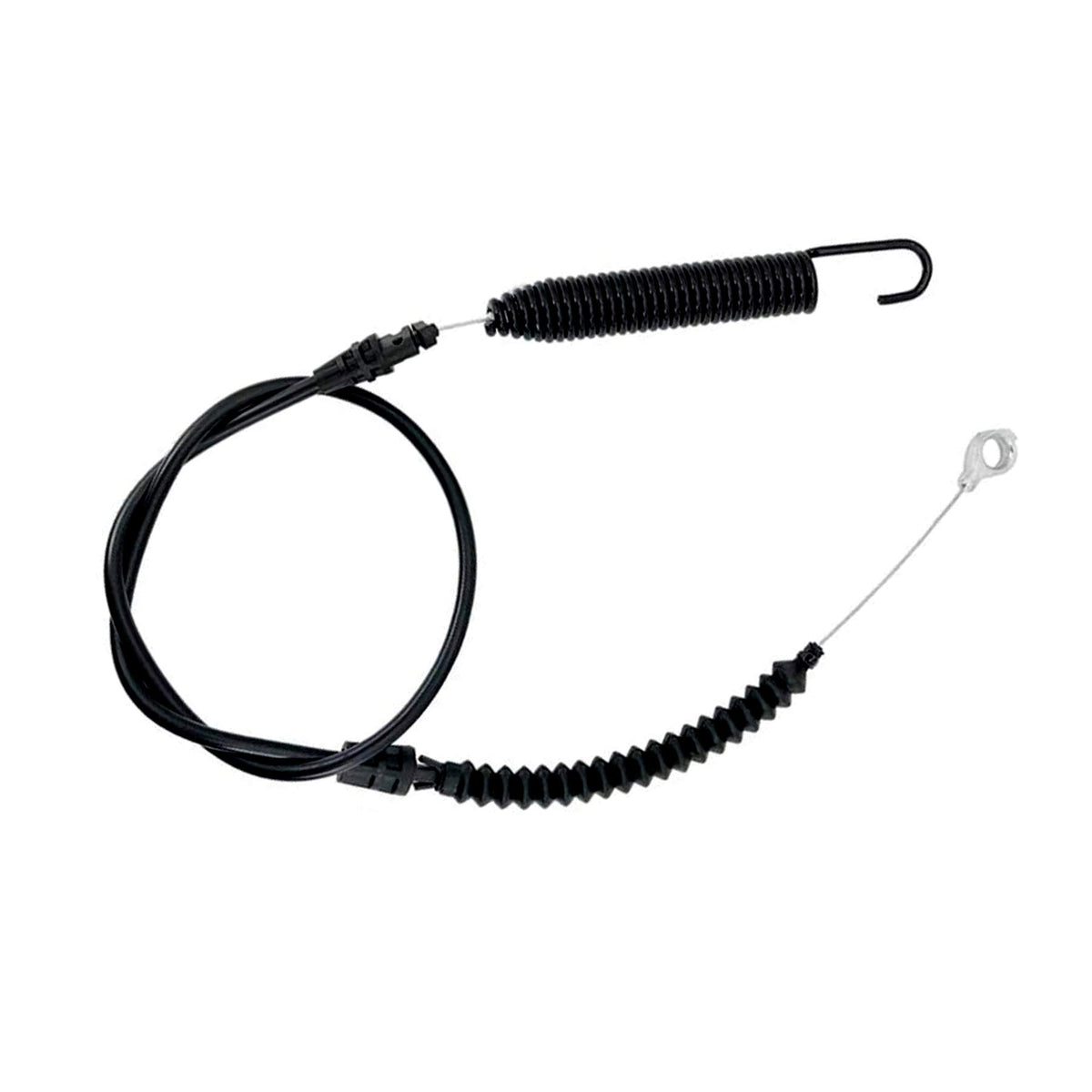 Poagavgs deck engage cable eye end for reliable mower deck operation