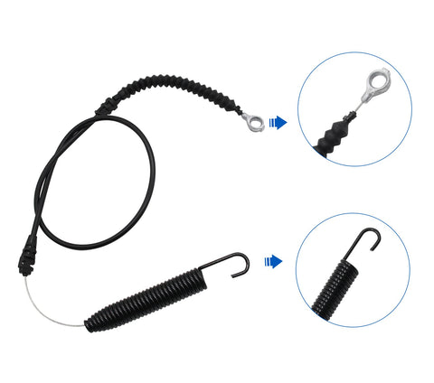 Poagavgs deck engage cable closeup metal highlights durable build