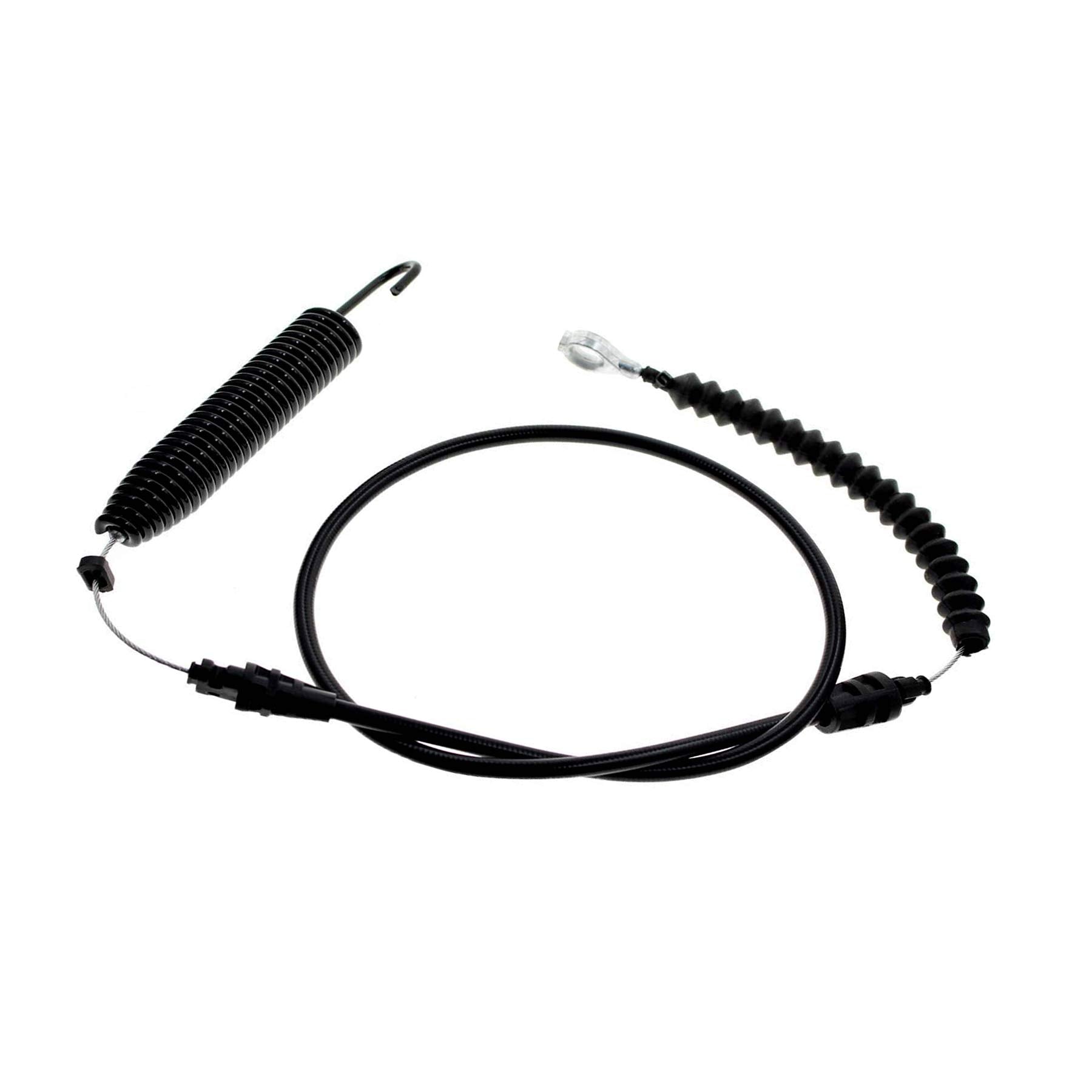 Poagavgs deck engage cable with spring end showing robust construction