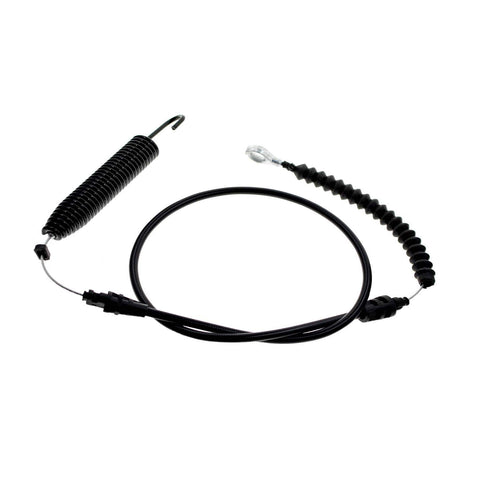 Poagavgs deck engage cable with spring end showing robust construction