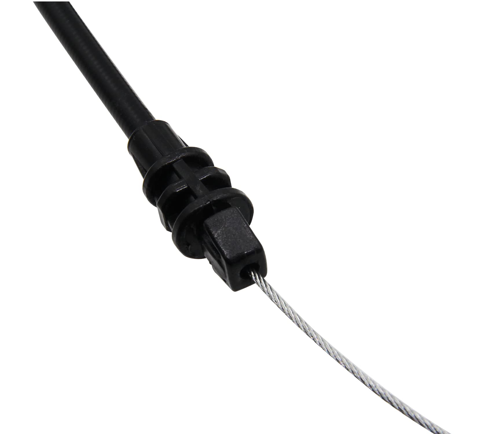 Poagavgs spring-end detail showing tension-ready replacement cable for Toro.