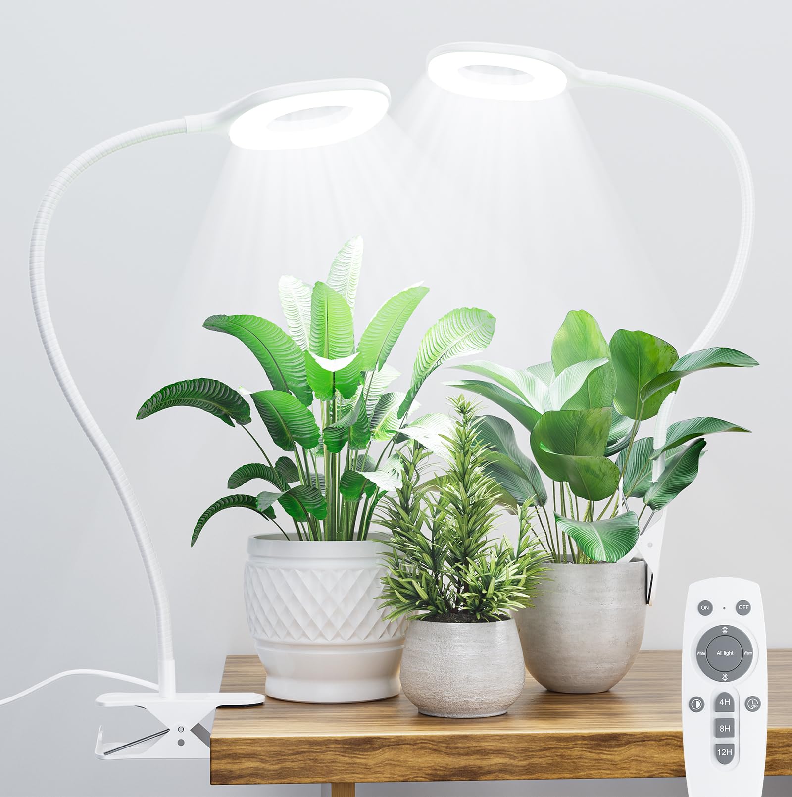 POBOMVOM two-pack indoor grow lights for multiple plants