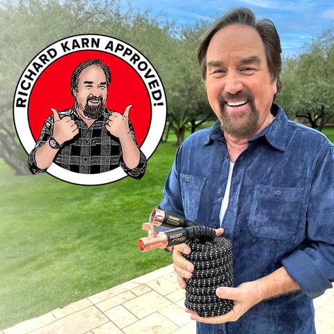 Pocket Hose expands with water flow and retracts for easy storage.