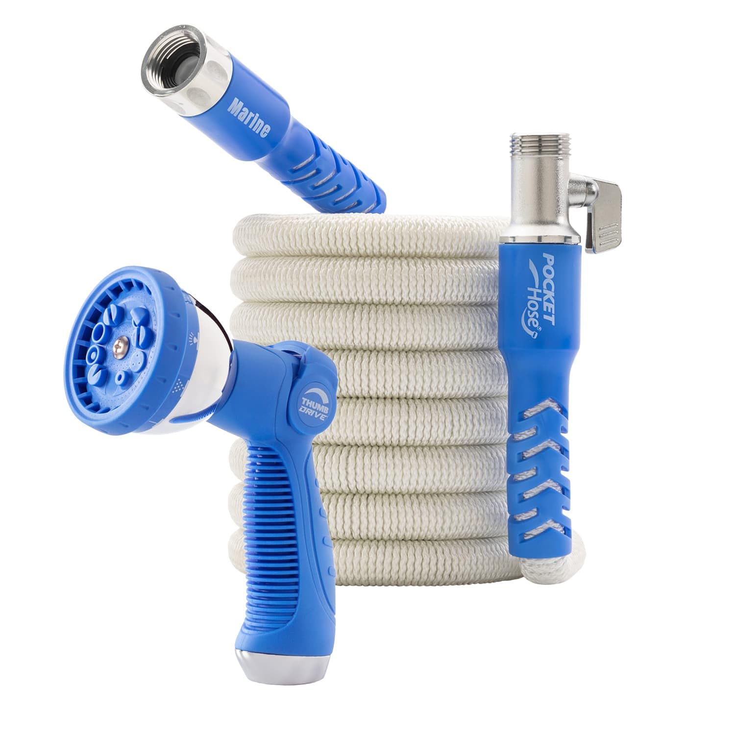 Pocket Hose Marine 50ft expandable hose ideal for boats, expands fast to reach distant water taps.