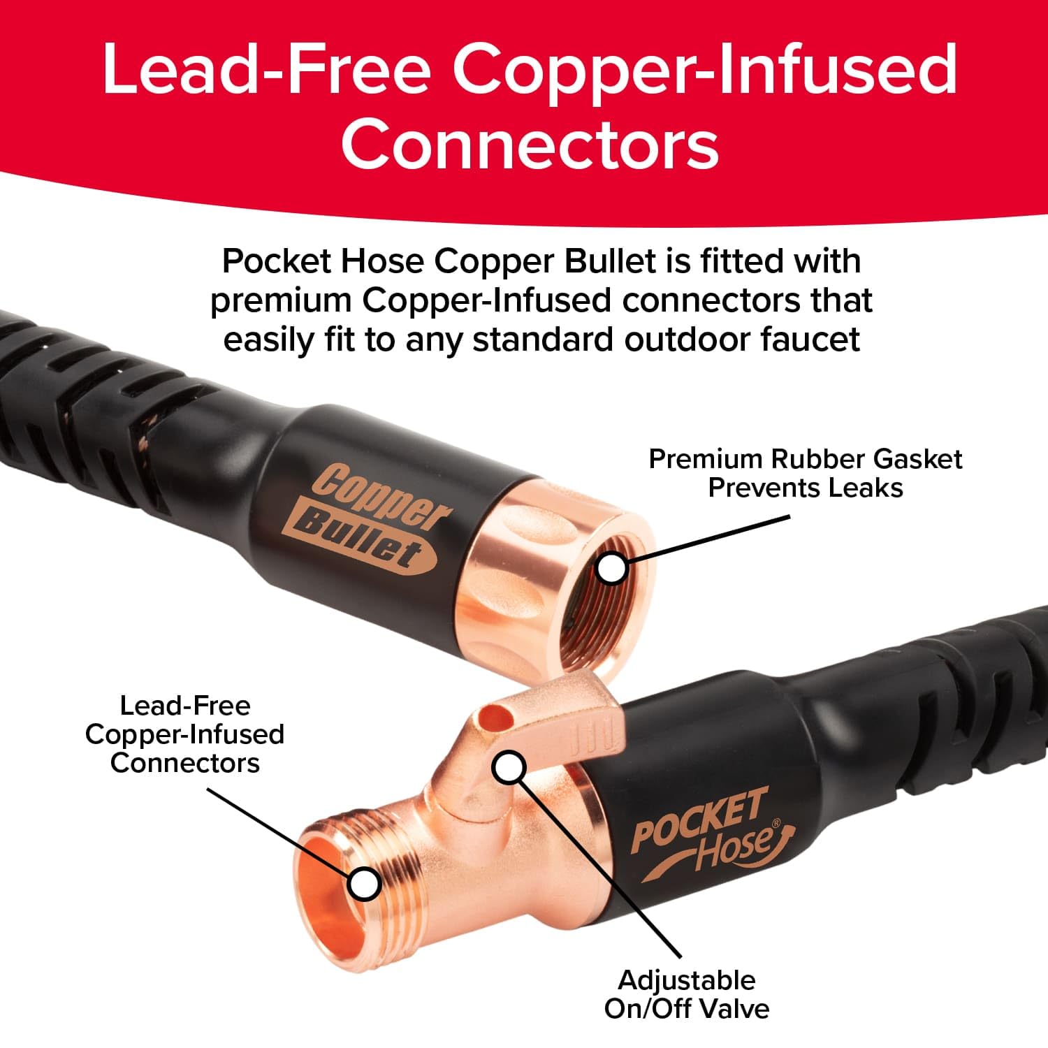 Pocket Hose ultra-lightweight design makes carrying and storing easy after watering