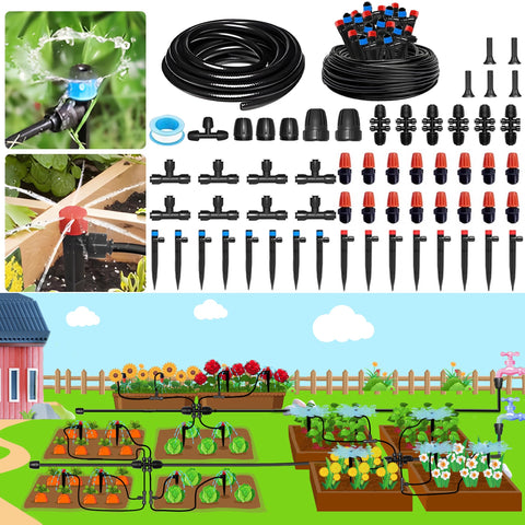 Pocket Panda 230ft front view shows a complete outdoor watering setup
