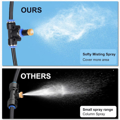 Pocket Panda misting system enhances backyard parties.