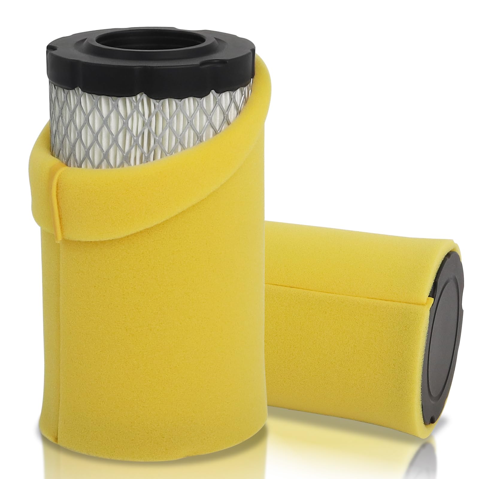 Podoy 793569 air filter with pre-filter for enhanced engine protection during mowing.