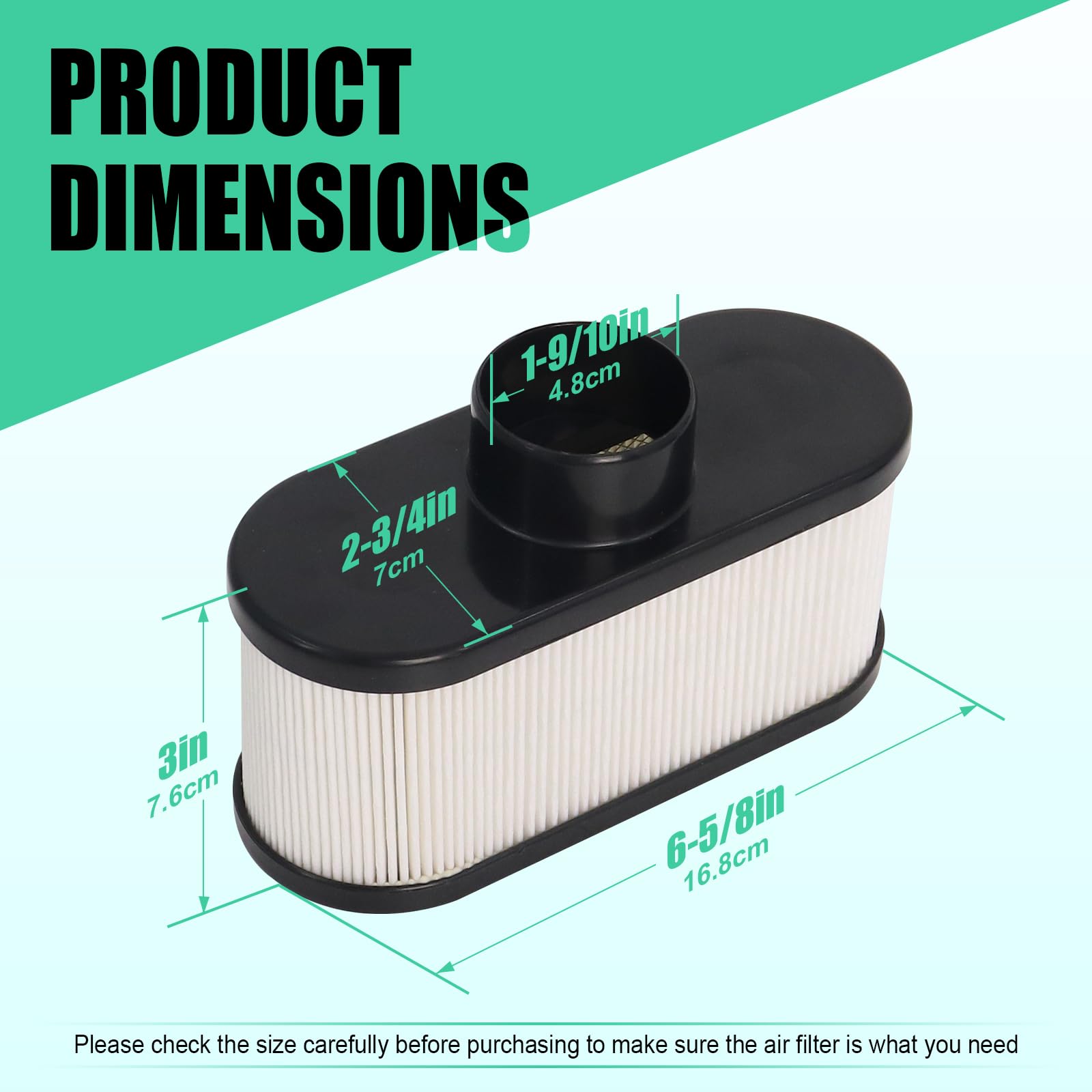 Podoy air filter uses durable materials for dust resistance.