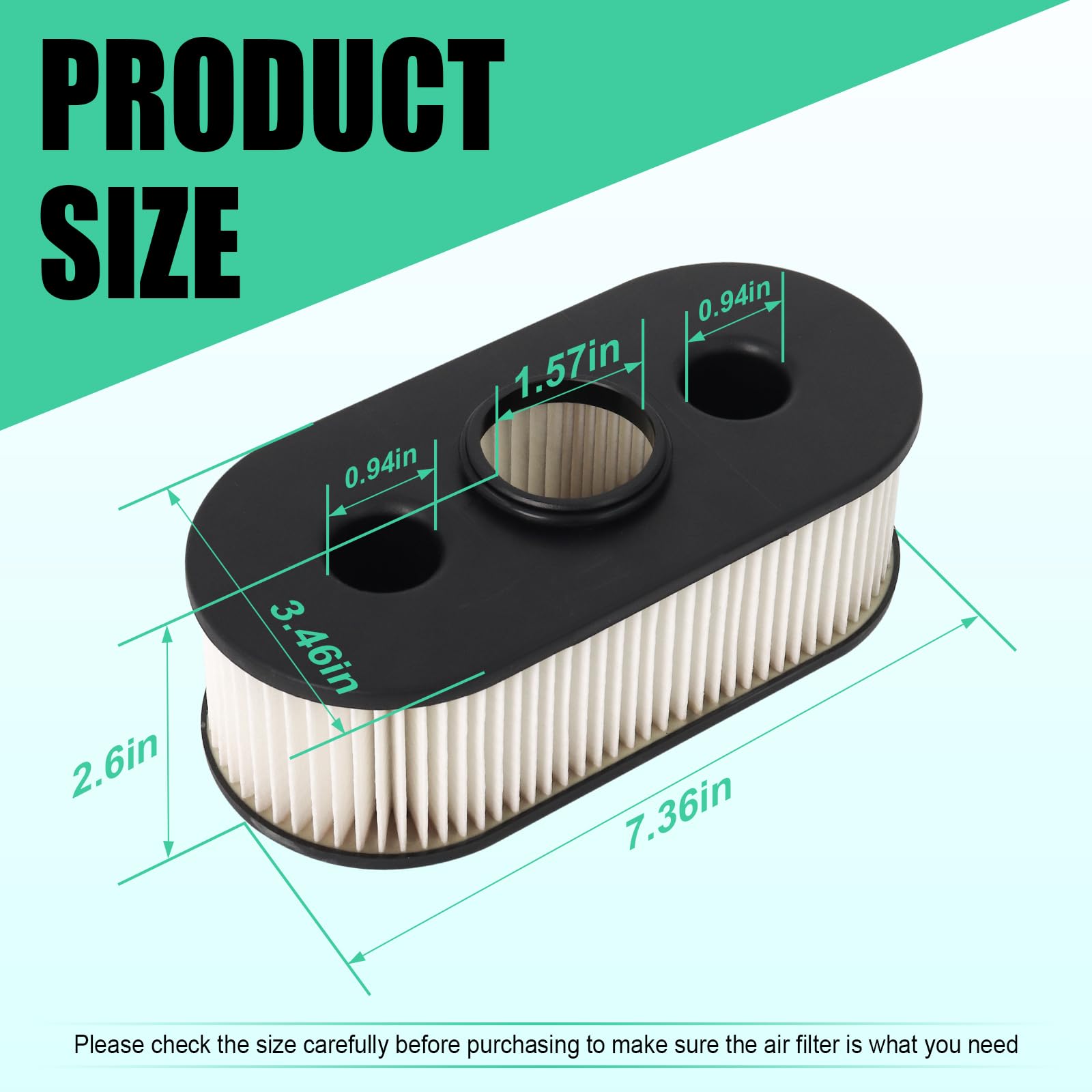 Podoy air filter with John Deere M151769 M151768 compatibility