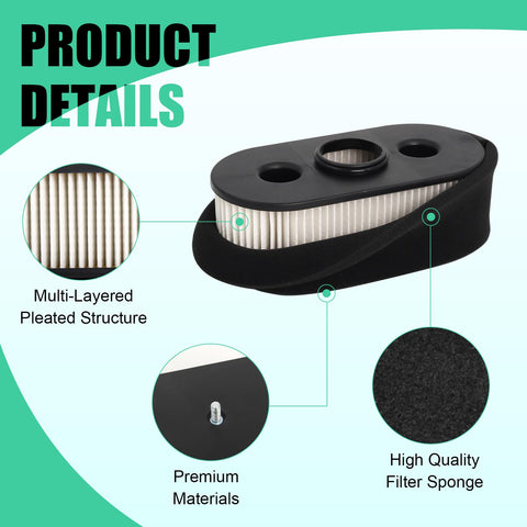 Podoy air filter for FH580V FH541V 4-stroke engines boosts filtration