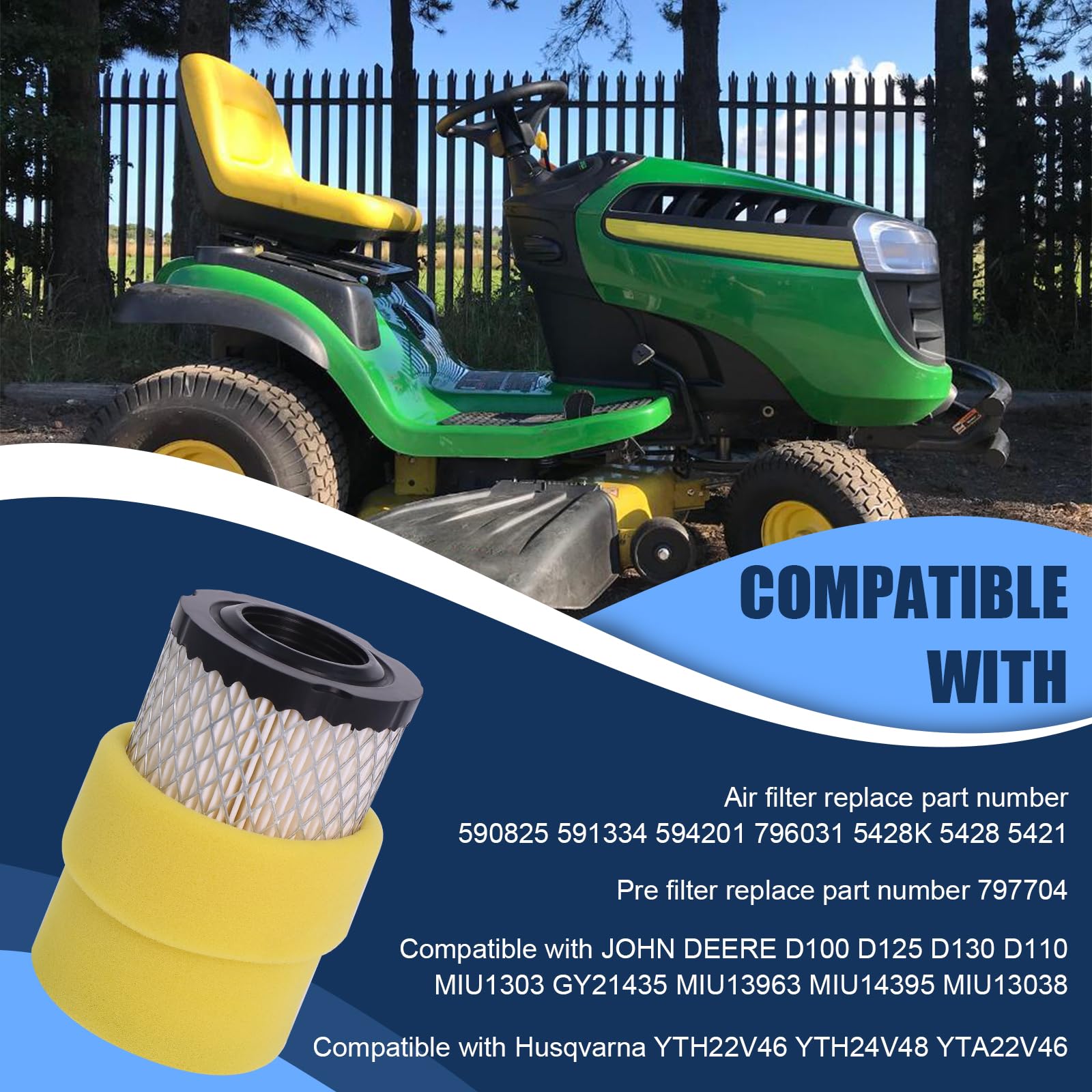 Podoy durable, reusable filtration system for lawn mower engines.