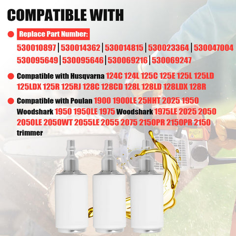 Podoy fuel filter packaging in a 15-count box for maintenance.