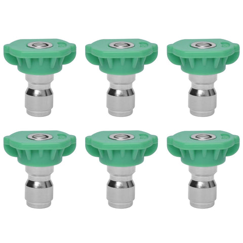 Podoy green 25-degree nozzle tips pack for balanced car and surface cleaning