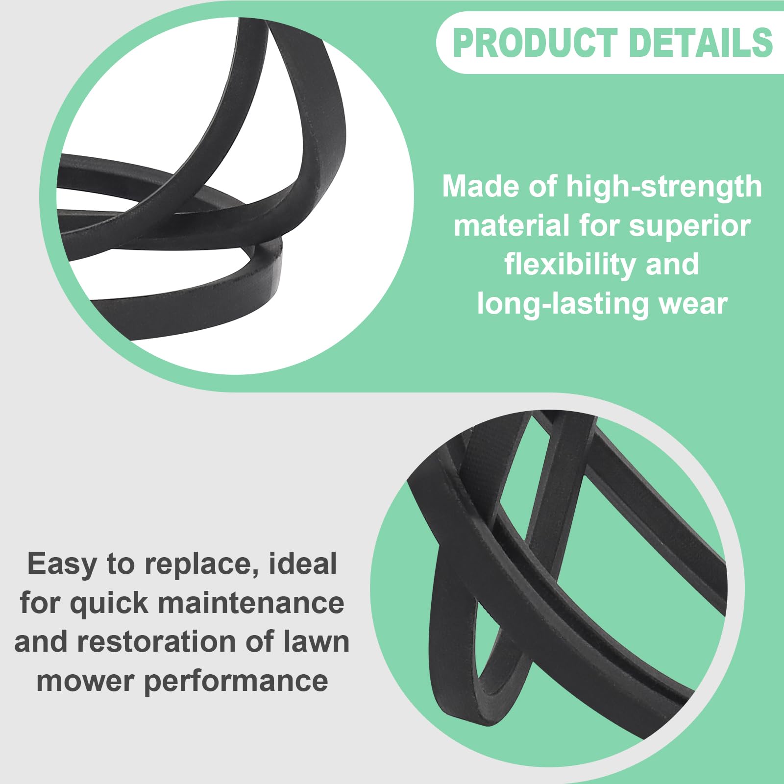 Podoy GX20006 belt half-inch by 89 inches, precise fit
