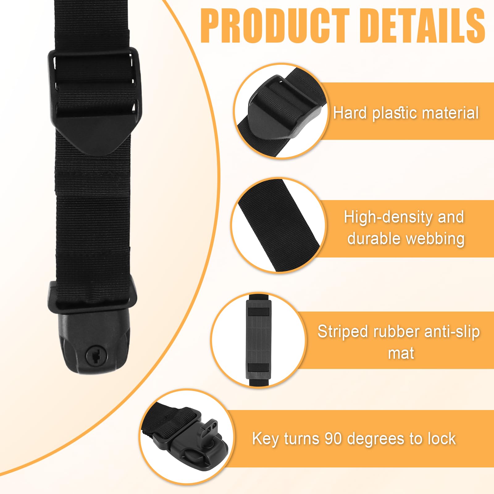 Podoy buckle lock prevents accidental unfastening during windy days