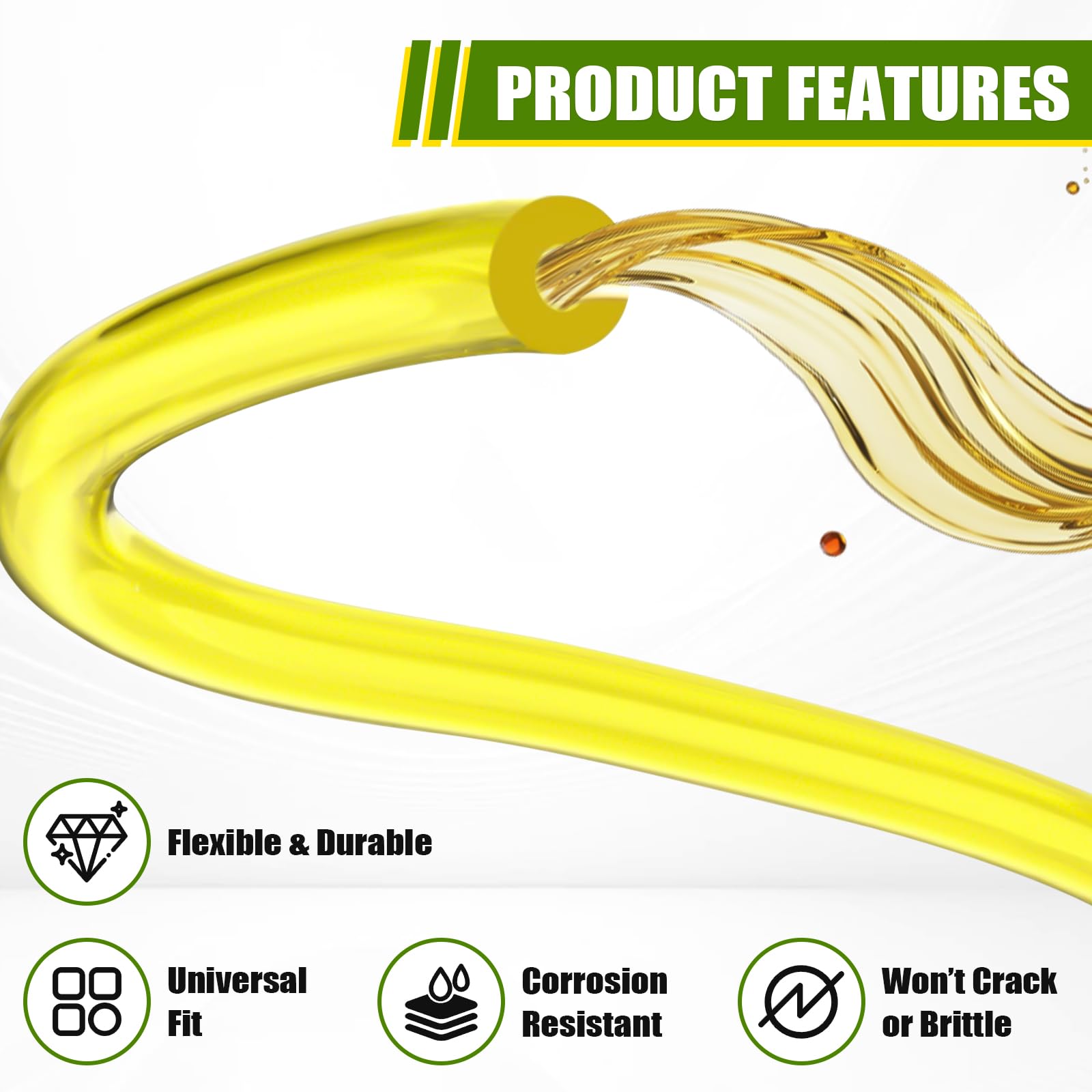 Podoy MC43 fuel grommet pair ensures tight seals and reduced leaks during operation.
