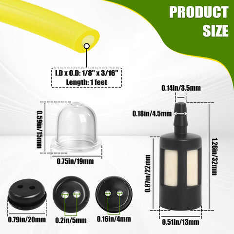Podoy MC43 primer bulb demonstrates priming ease for quick startup and reliable ignition.