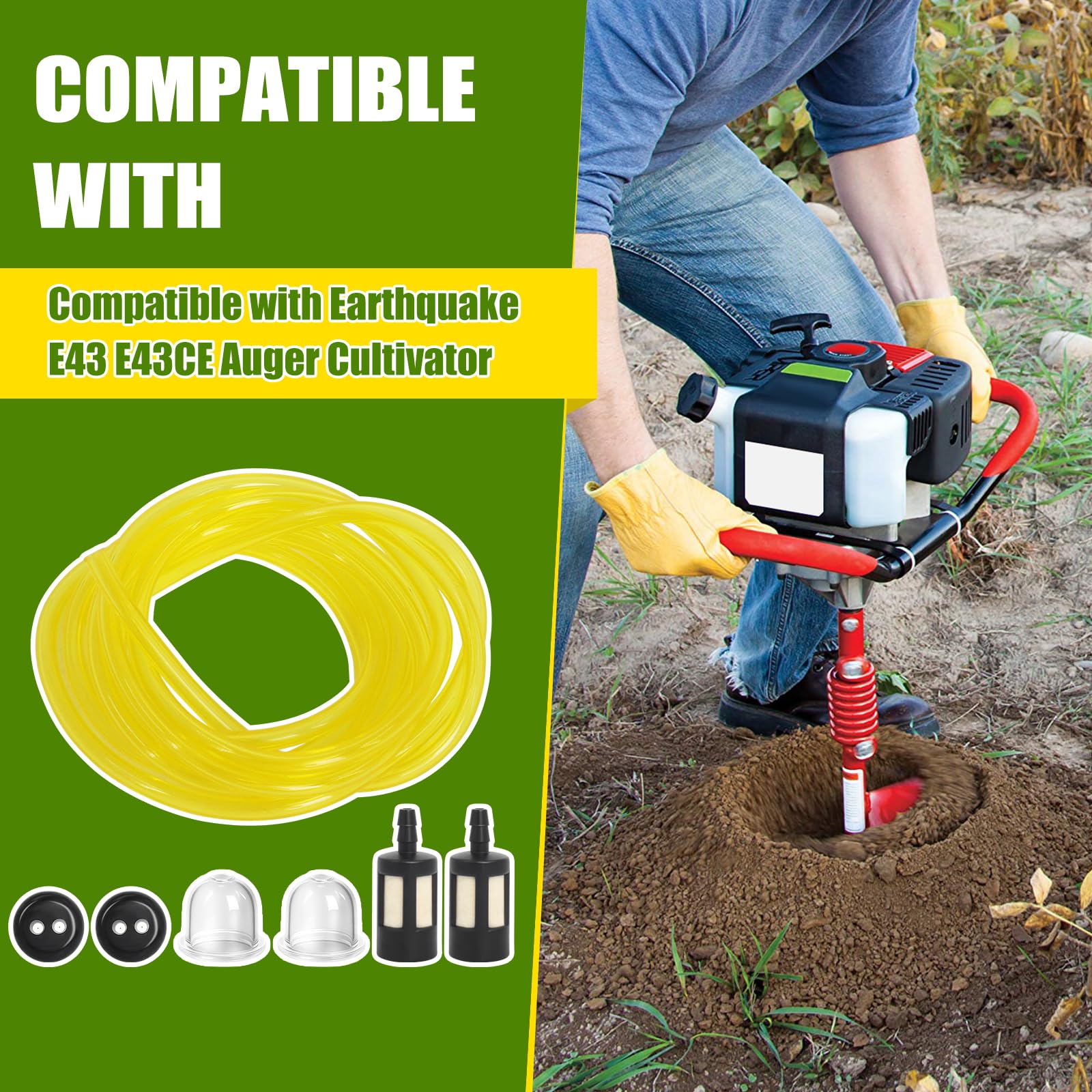 Podoy MC43 repower kit package image shows comprehensive parts for Earthquake E43 compatibility.